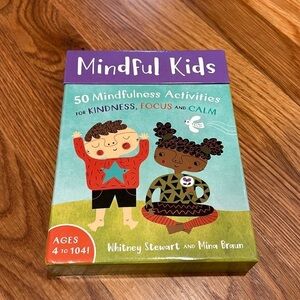 New in box mindful kids, 50 activity cards for kindness, focus and calm